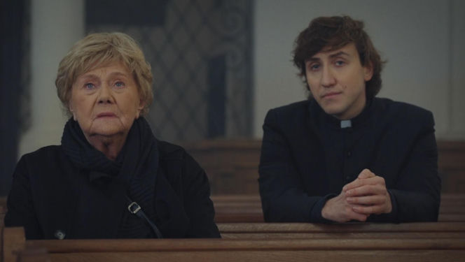 M jak miłość odc. 1910. Ksiądz Grzegorz (Paweł Janyst), Barbara (Teresa Lipowska)