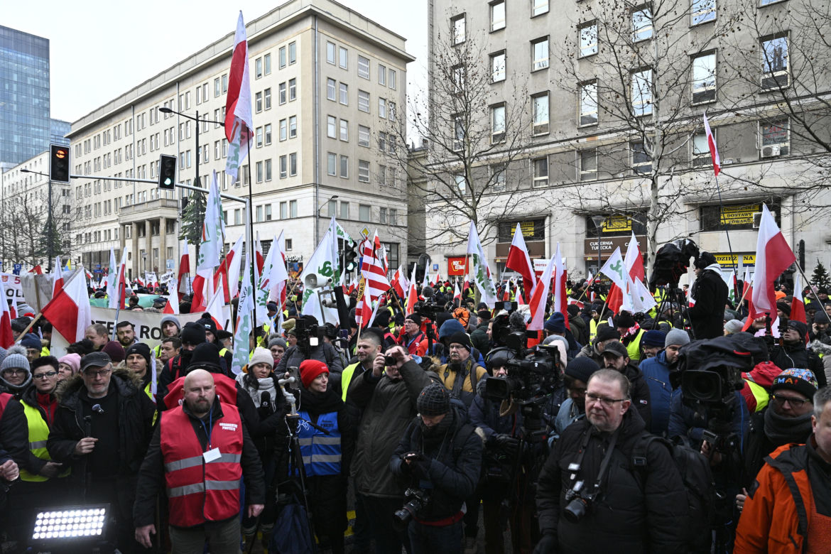 Protest rolników w Warszawie (3.01.2025)