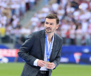 Karol Nawrocki i ceremonia po finale Pucharu Polski