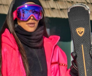 Kim Kardashian w górach