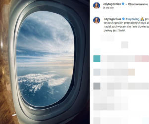 Edytę Górniak truje dym z samolotu