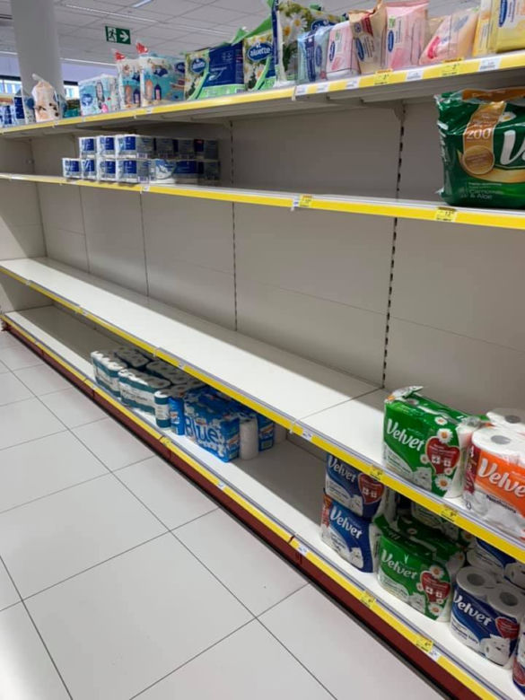Panika w Białymstoku? Markety oblężone. Dzikie tłumy na zakupach [ZDJĘCIA]
