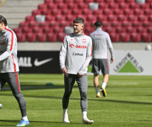 Trening reprezentacji Polski przed meczem ze Szwecją