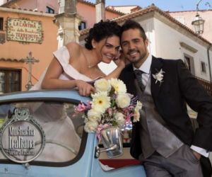 Włoska narzeczona. Fiorella (Livia Brito), Pedro (Jose Ron)