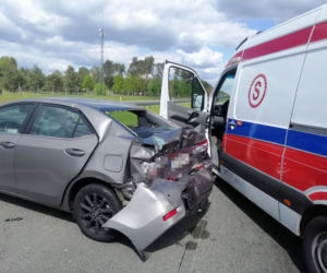 Wypadek na S8 pod Wyszkowem! Potężne zderzenie ciężarówek, busa i osobówki! Na miejscu śmigłowiec (ZDJĘCIA]
