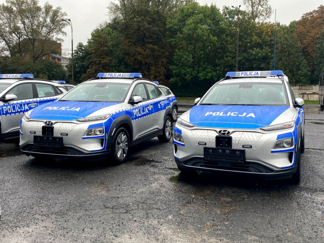 Elektryczne radiowozy Hyundai Kona Electric