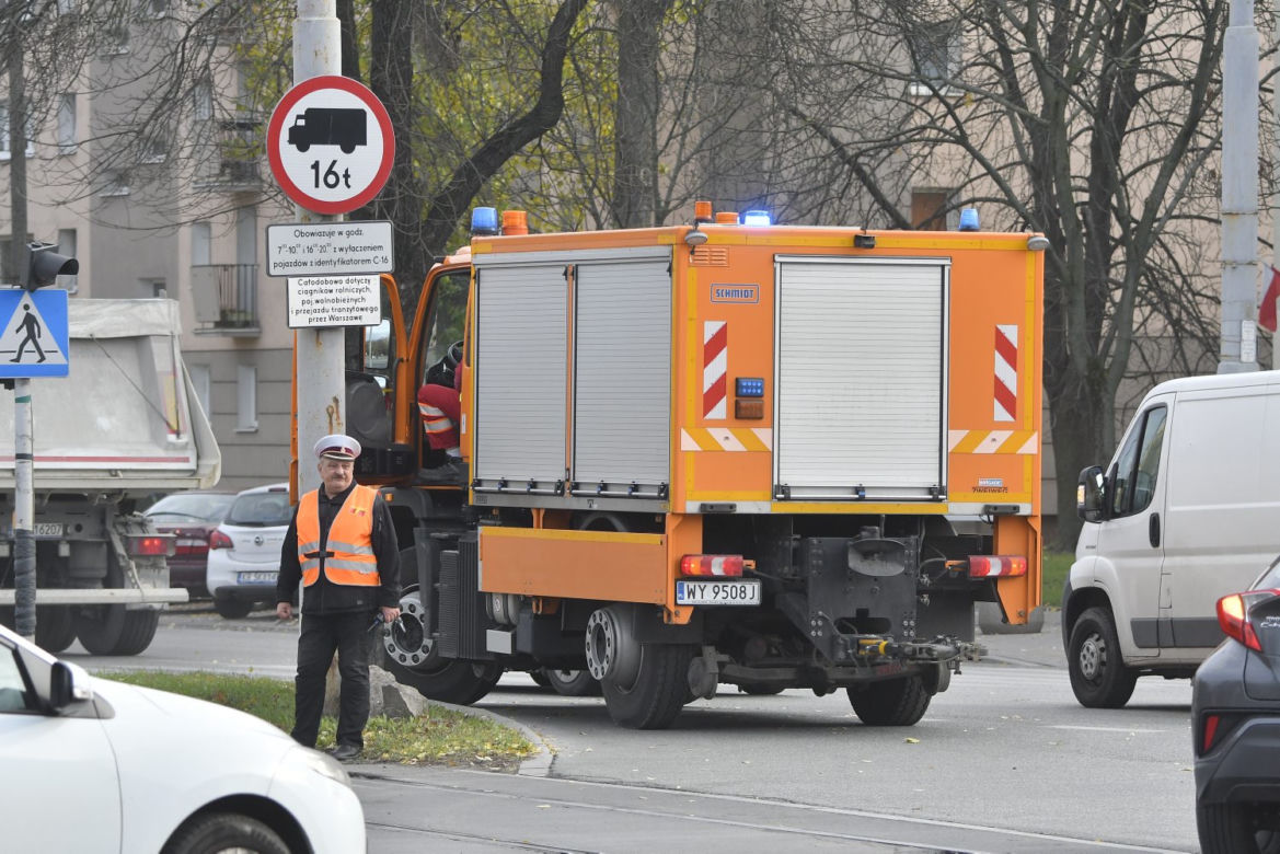 Wypadek tramwajowy przy ul.Elekcyjnej w Warszawie