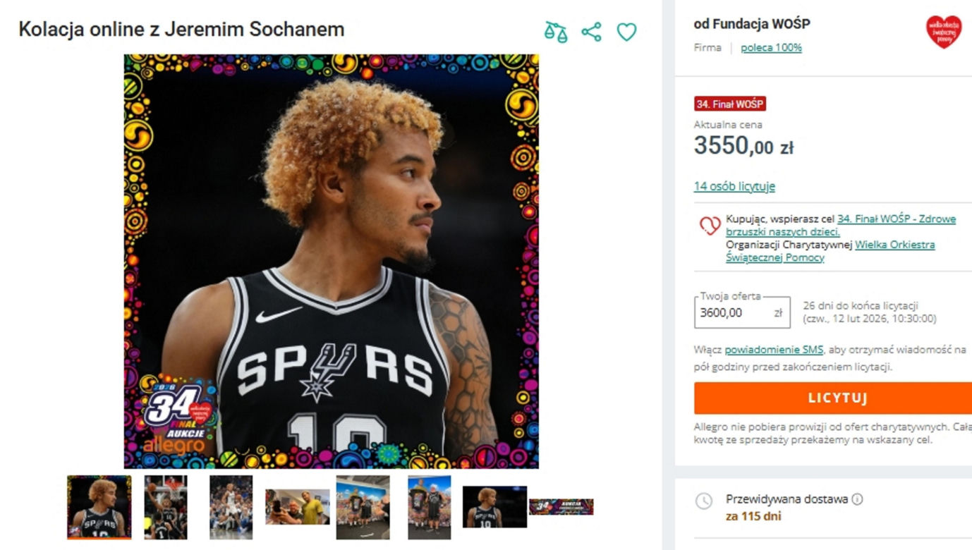 Sportowcy wspierają WOŚP