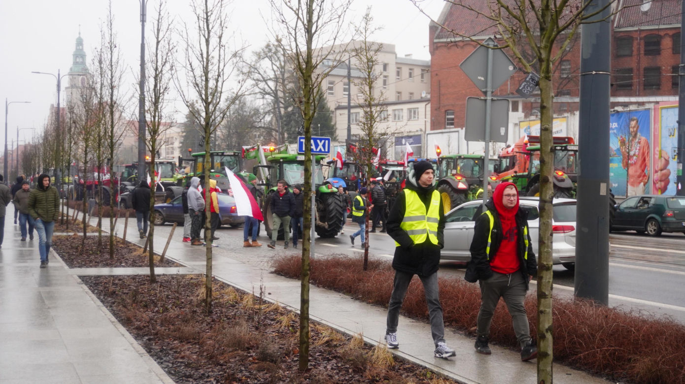 Protest rolników w Olsztynie, 20 lutego