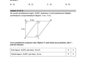 Egzamin ośmoklasisty 2022 - matematyka. Arkusz, zadania