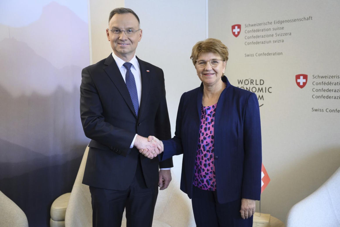 Prezydent Andrzej Duda w Davos. "Ukraina musi zwyciężyć"