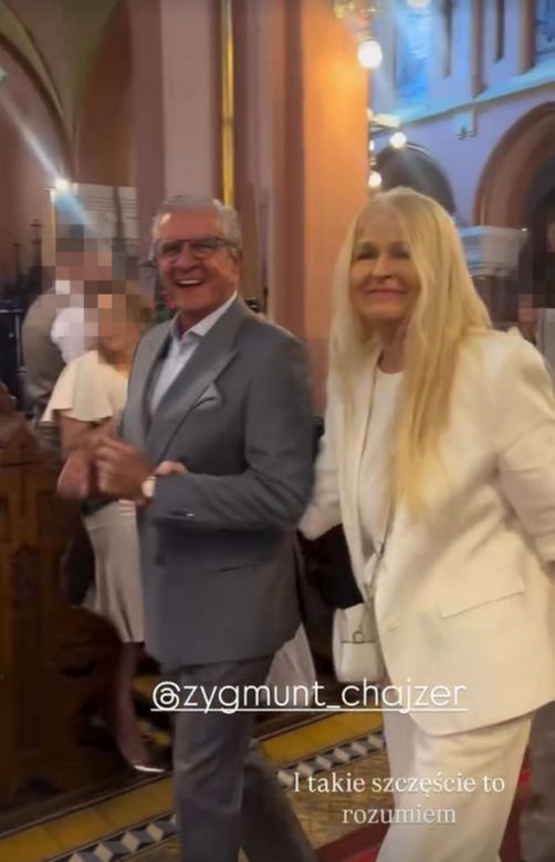 Zygmunt Chajzer na ślubie syna Filipa