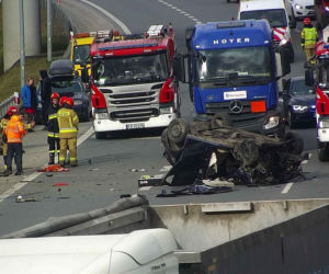 Poważny wypadek na wschodniej obwodnicy Krakowa