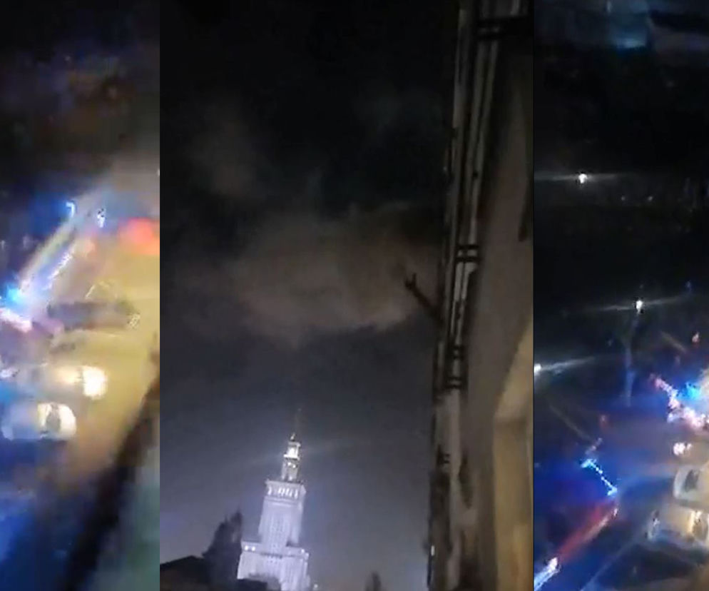 Pożar w wieżowcu w Warszawie