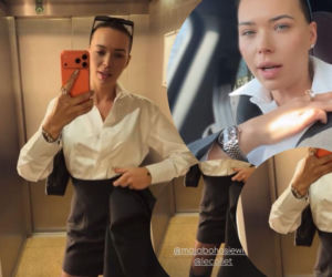 Czarna mini, długie kozaczki i wielki pierścień. Sandra Kubicka rozbiła bank rozwodową stylizacją 