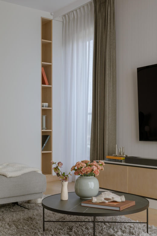 Salon w stylu wielkomiejskiego modernizmu
