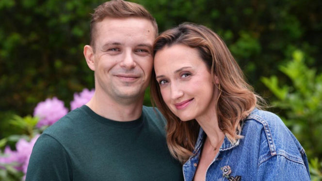 Barwy szczęścia odc. 3265. Asia (Anna Gzyra-Augustynowicz), Hubert (Marek Molak)