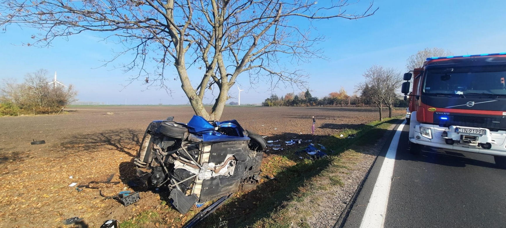 Tragiczny wypadek pod Inowrocławiem. Mateusz nie miał żadnych szans