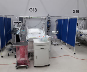 Szpital tymczasowy w CWK - aparatura