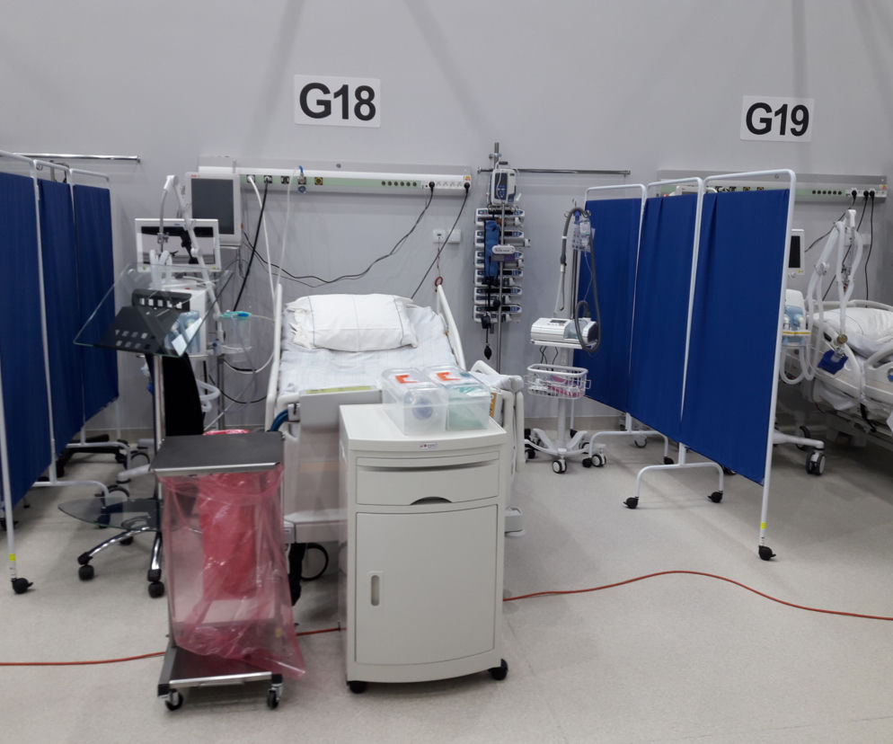 Szpital tymczasowy w CWK - aparatura