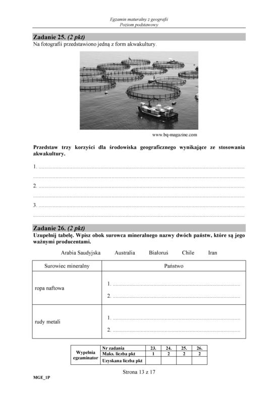 Matura 2018 - Geografia poziom podstawowy. Arkusze egzaminacyjne, stara matura