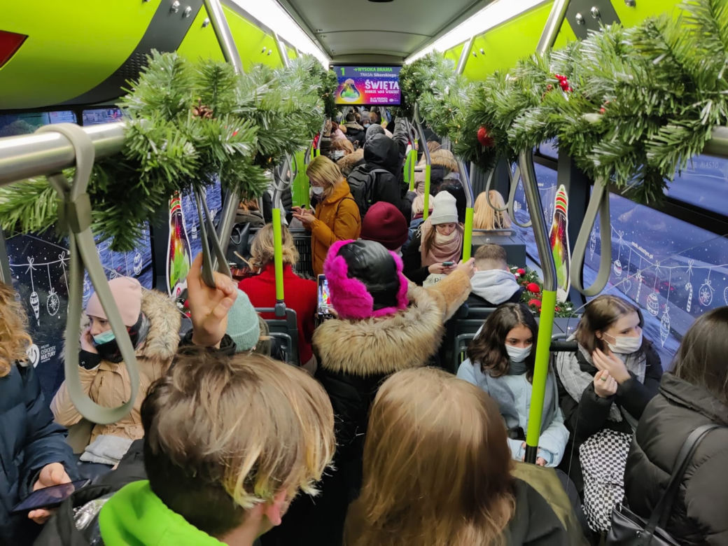 Świąteczny tramwaj wyjechał na olsztyńskie trasy
