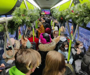 Świąteczny tramwaj wyjechał na olsztyńskie trasy