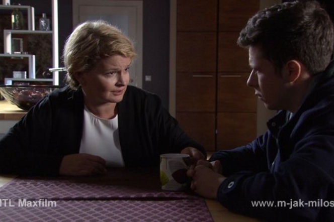 M jak miłość odc. 1040. Marta (Dominika Ostałowska), Łukasz (Adrian Żuchewicz)