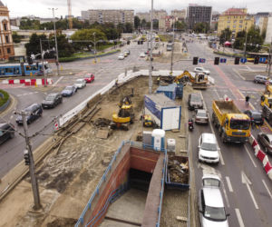 Remont pl. Jana Pawła II we Wrocławiu 