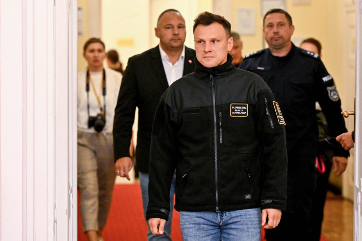 Nagranie po ataku nożownika w Jarosławiu. To on doprowadził do krwawej masakry