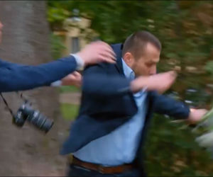 Barwy szczęścia, odcinek 2124: Tadeusz (Jakub Mróz), gangster Miras (Rafał Iwaniuk)