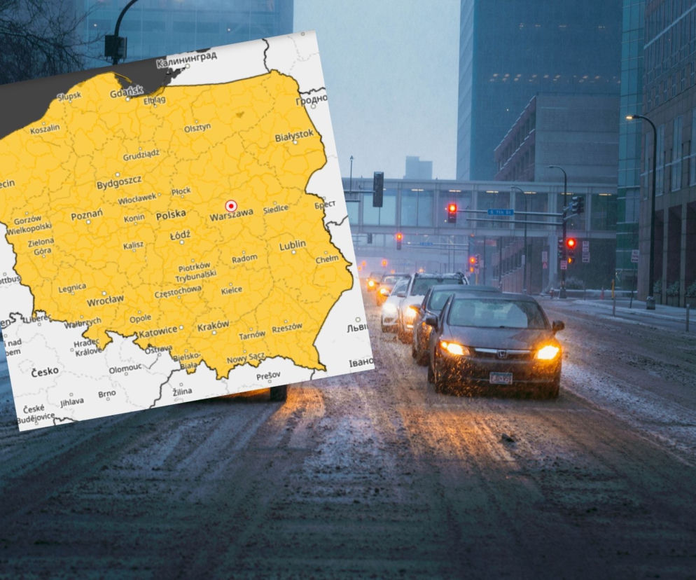 Ślizgawica w całej Polsce! TEGO DNIA warunki na drogach będą fatalne [ALERTY IMGW]