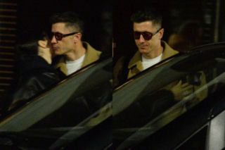 Robert Lewandowski całuje pod hotelem! Kapitan cichaczem zajechał na kadrę. Zdjęcia paparazzi