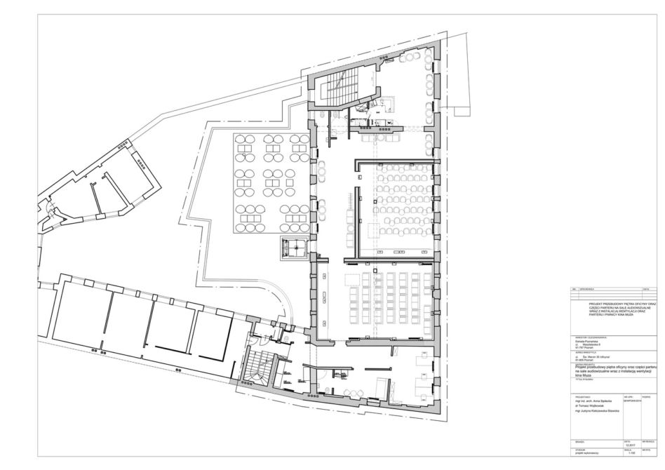 Modernizacja kina Muza w Poznaniu projektu TOYA DESIGN