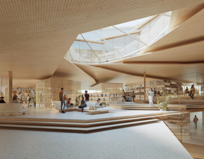 Zwycięska koncepcja Kengo Kumy i Schick Architekci w konkursie na Bibliotekę Nową w Rzeszowie