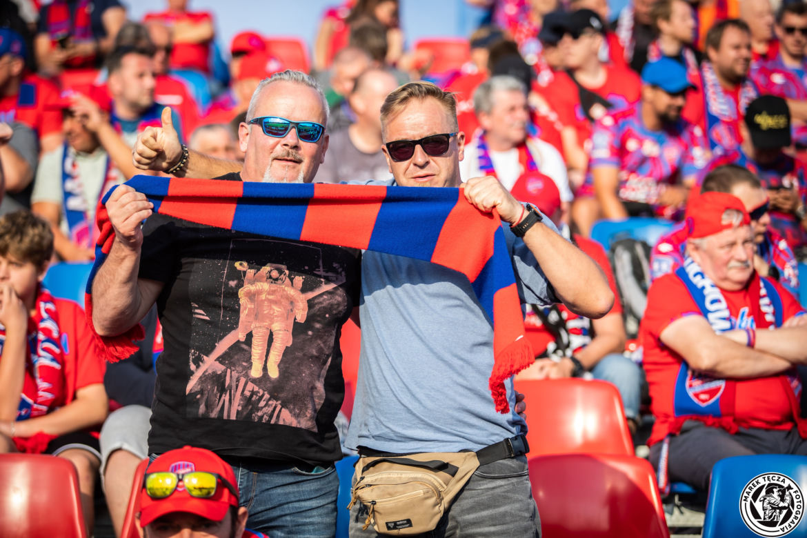 Kibice podczas meczu Raków Częstochowa - Jagiellonia Białystok 