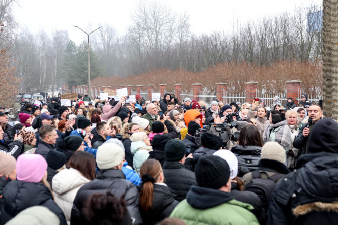 Miał być protest milczenia, doszło do awantury. Gorąco pod schroniskiem w Bytomiu