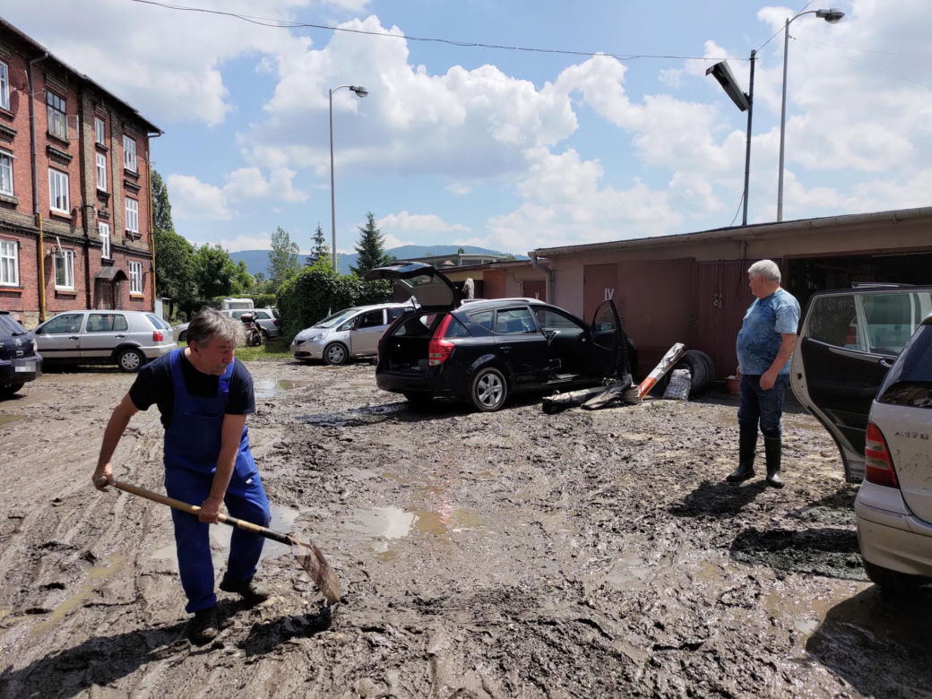 Największe zniszczenia w Bielsko-Białej