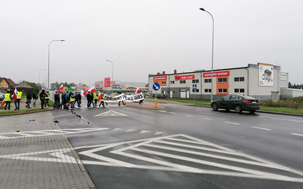 Protest rolników w Iławie 21.10.2020