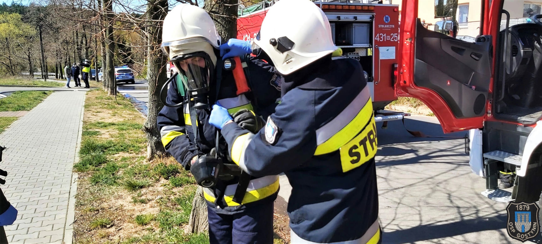 Pożar mieszkania w Gostyninie! Większemu nieszczęściu zapobiegli strażacy! [ZDJĘCIA]