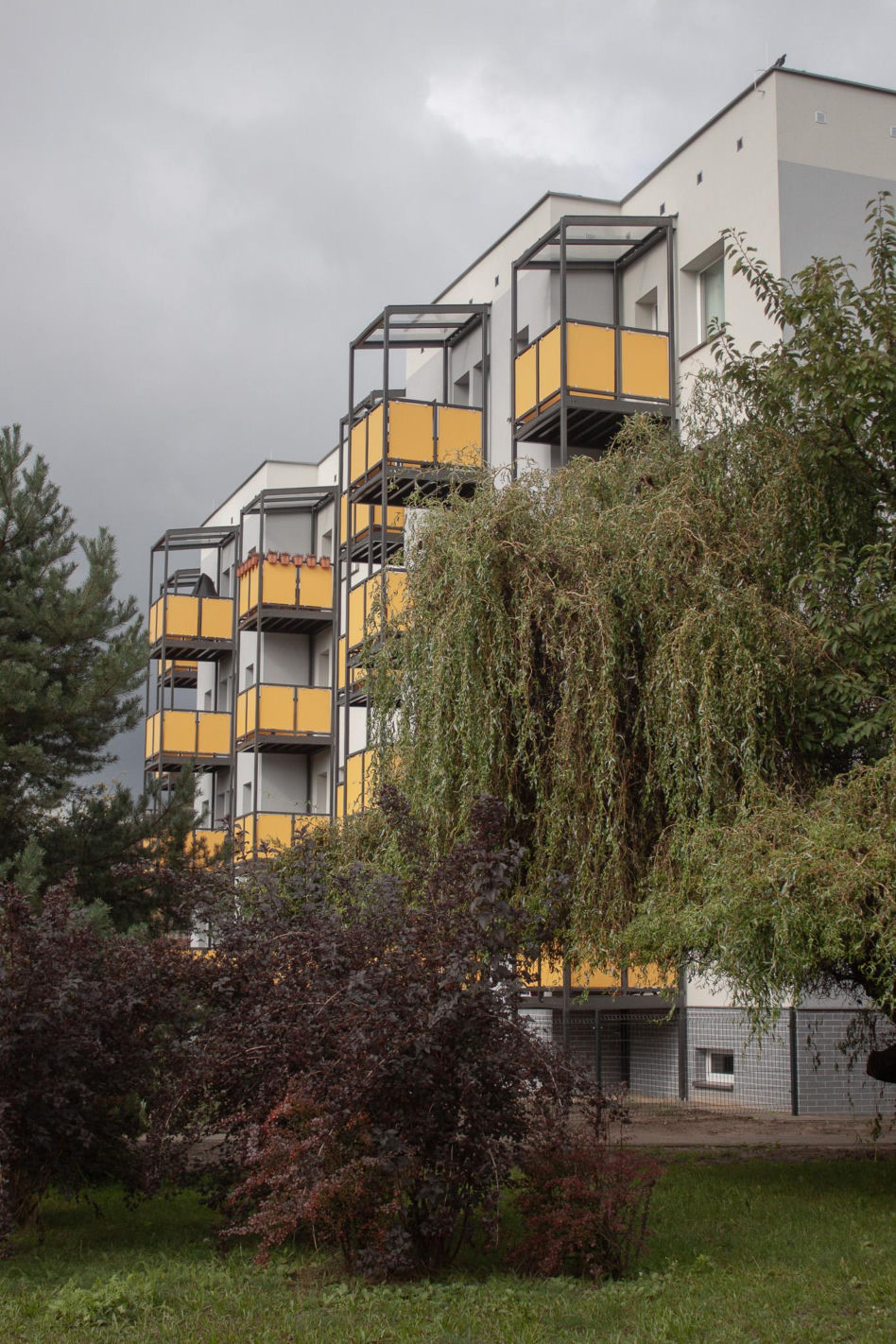 Blok przy Fredry 7 w Katowicach po termomodernizacji