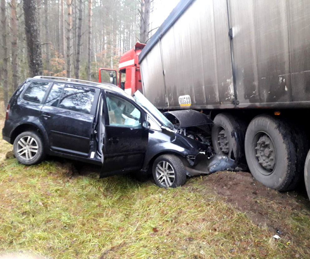 Wypadek na trasie Piduń - Rekownica