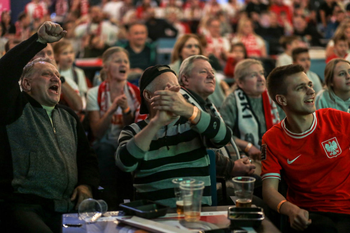 Polska - Arabia Saudyjska w strefie kibica na Stadionie Śląskim