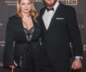 Jan Błachowicz z partnerką i synem