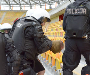 Ćwiczenia na Stadionie Miejskim w Białymstoku