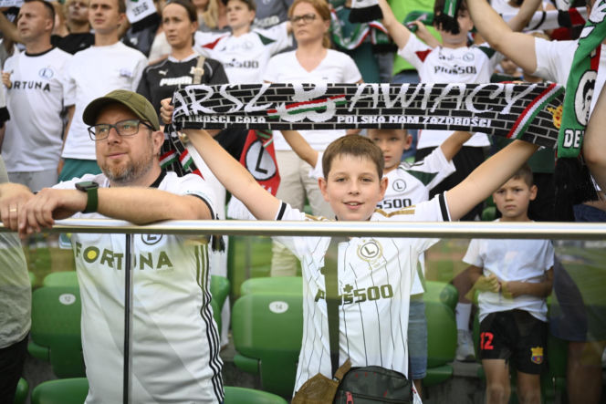 Legia Warszawa - Zagłębie Lubin: Zdjęcia kibiców
