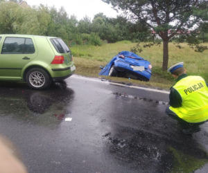 Poważny wypadek w Brzozówce niedaleko Torunia! Trzy osoby w szpitalu!
