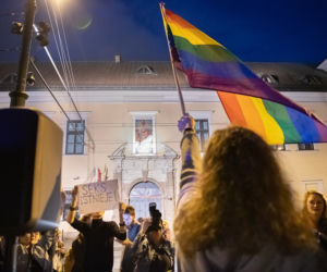 Tańczący protest pod krakowską kurią