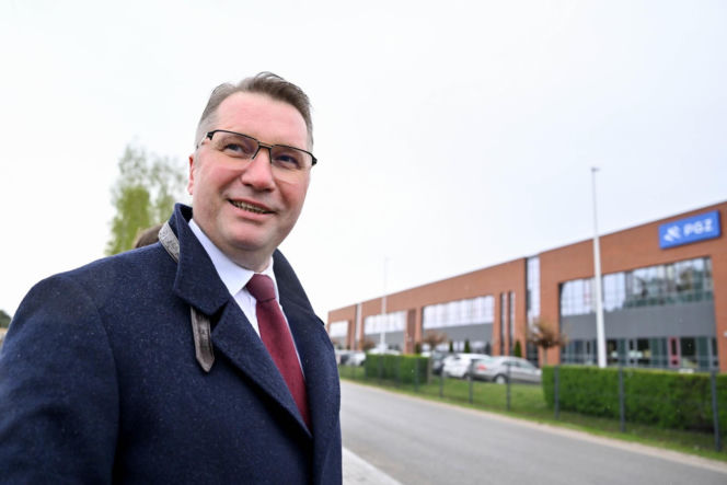 Konferencja prasowa przed Fabryką Broni "ŁUCZNIK"