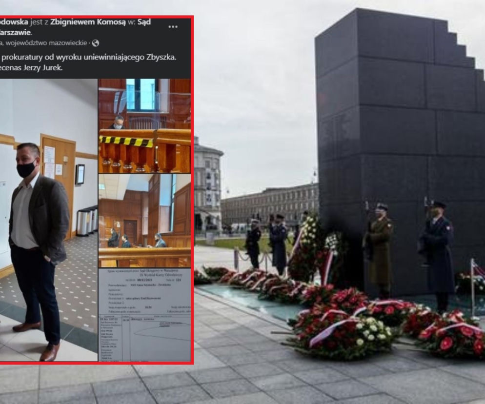 Warszawa: Zbigniew Komosa niewinny! Przeciwnik PiS mógł składać wieniec pod pomnikiem smoleńskim